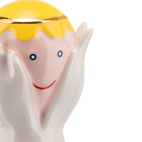 Alessi Angelo Miracolo Nativity Scene Angel Figurine Hand Decorated Porcelain Christmas Decor