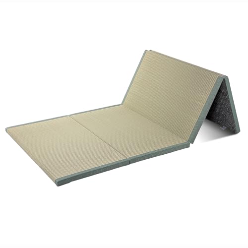 Japanese Tatami Floor Mattress, Foldable Rush Grass Sleeping Mat