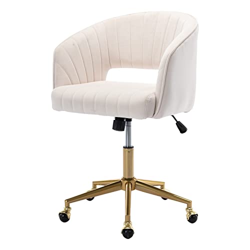 Ergonomic Velvet Office Desk Chair - Height Adjustable Swivel Chair