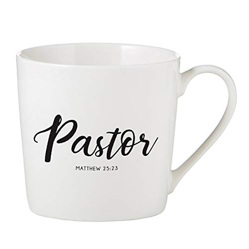 14 oz Bone China Coffee Mug Set for Pastor & Wife - Faithworks Gift Boxed