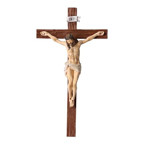 10-Inch Crucifix Wall Cross – Religious Catholic Hanging Cross Decor