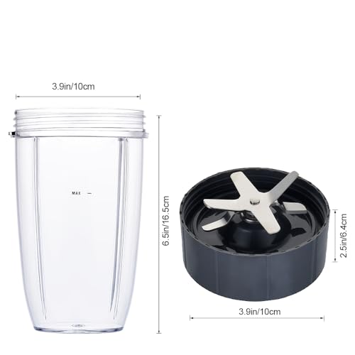 24oz Blender Cup and Extraction Blade Set for 600W/900W Blender Systems