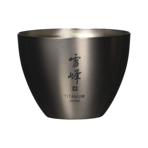 Snow Peak Titanium Boar Mouth Sake Cup - Japanese Tradition, 58mm Diameter