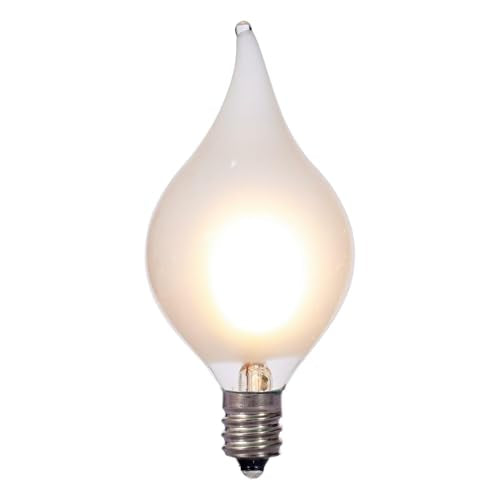 Vickerman Warm White LED G45 Flame Tip String Lights - 15ft, Indoor/Outdoor
