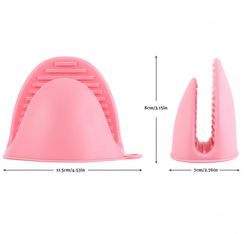 Mini Silicone Oven Gloves - Heat Resistant Finger Protector for Cooking