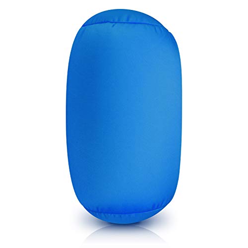 Soft Microbead Travel Neck Pillow - 7x12 Inch Support for Kids & Adults