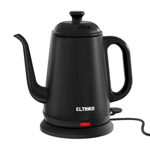 1L Gooseneck Electric Kettle for Pour Over Coffee and Tea, Fast Heating