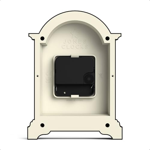 Small Arch Top Mantel Clock, Matte Black Carriage Clock for Desk or Shelf