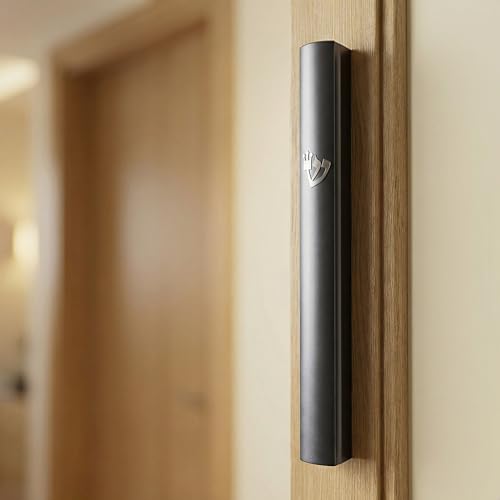 3-Pack Aluminum Mezuzah Case for Door - Waterproof Scroll Holder, Silver