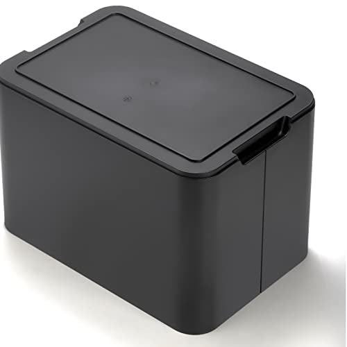 Compact Umbrella Stand for Entryway with Removable Drip Tray, Black