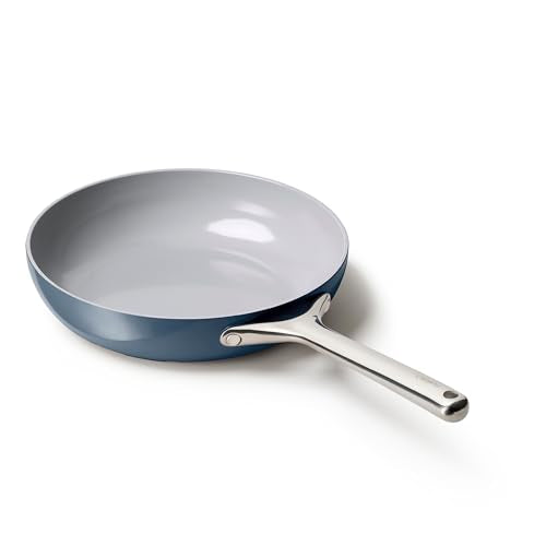 Non-Stick Ceramic Frying Pan 10.5 Inch (2.7 Qt) - Oven Safe Skillet, Navy