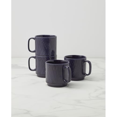 Lenox 898176 Modulus Mugs, Set Of 4, Nightshade