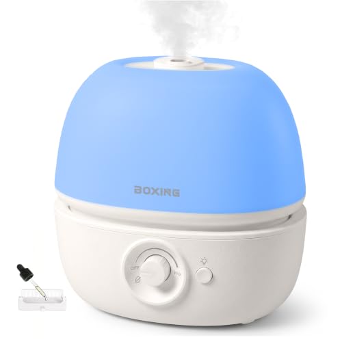 3L Top Fill Cool Mist Humidifier for Bedroom with Essential Oil Tray