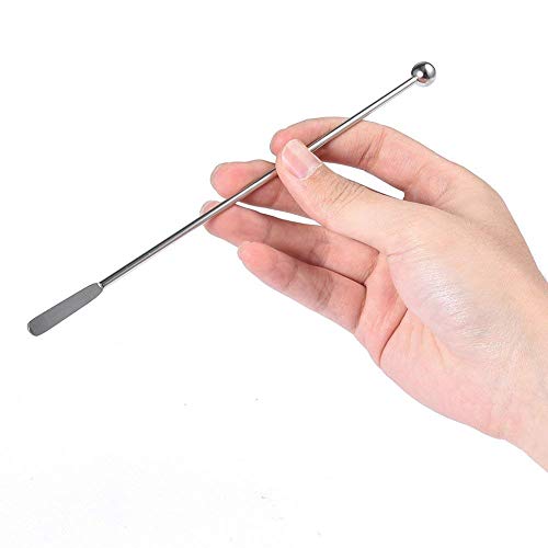 Silver 20 pcs Stainless Steel Coffee & Cocktail Stir Sticks 7.4" Reusable Barware