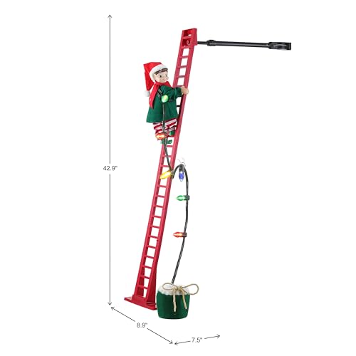 Mr. Christmas 40in Climbing Elf with LED Lights & Music