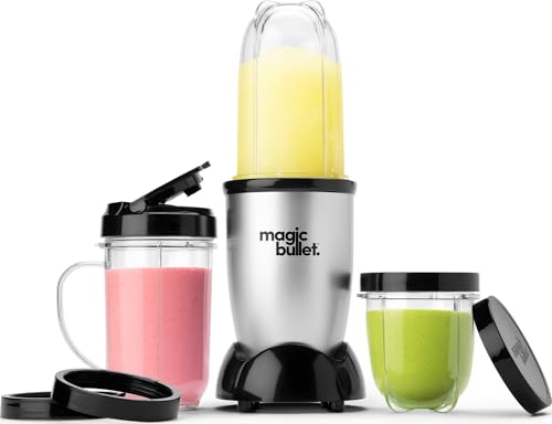 Compact Personal Blender & Food Processor Set, 11-Piece 250W Countertop Mixer