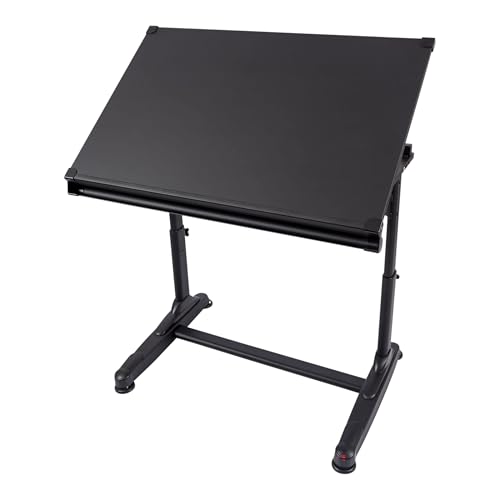 Adjustable Height Drafting Table with Tilt Top - 40" x 26" Drawing Desk