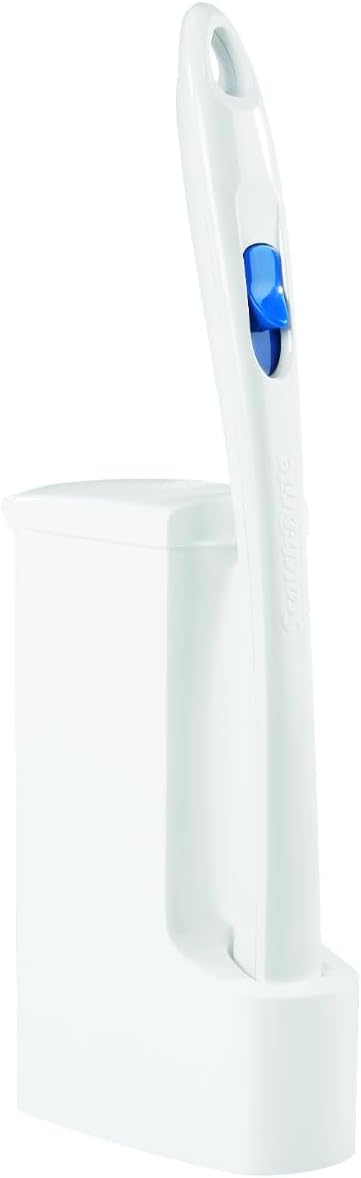 Scotch-Brite Toilet Scrubber Starter Kit - Disposable Refills with Built-In Bleach Alternative | Includes Handle & Caddy