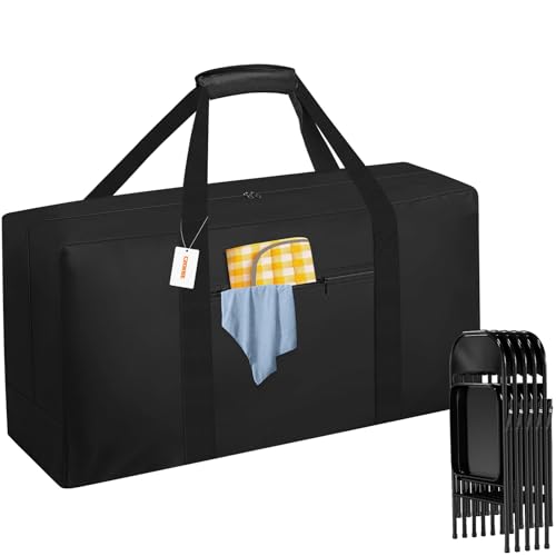 Heavy Duty Folding Chair Storage Bag, Waterproof Carrying Tote 41"