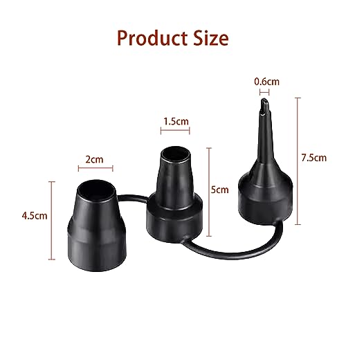 3-in-1 Air Pump Replacement Nozzles for Inflatables