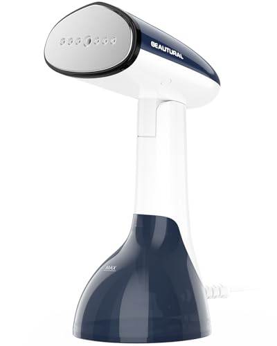 BEAUTURAL Handheld Garment Steamer for Clothes - 1200W Portable Wrinkle Remover