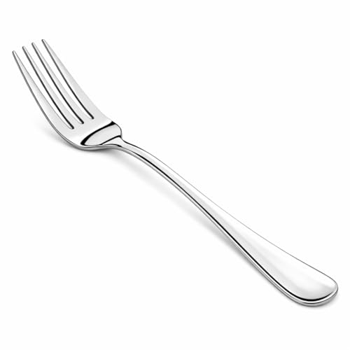 16-Piece Stainless Steel Dinner Fork Set, 8-Inch Mirror Polished Flatware