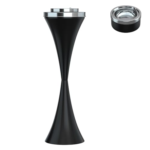 Stainless Steel Floor Standing Ashtray with Detachable Cigar Container