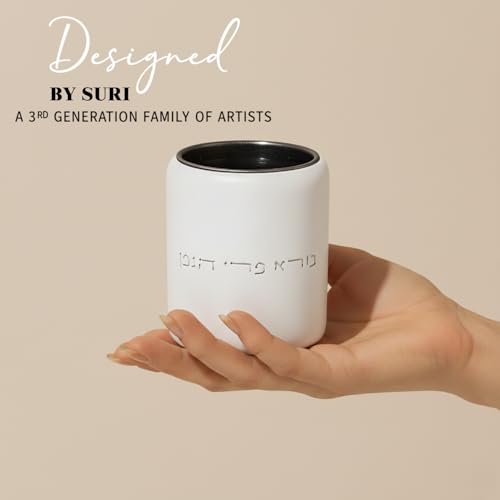 Modern Concrete Kiddush Cup for Shabbat and Jewish Wedding Celebrations