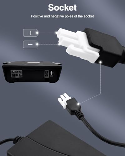 29V 2A Standing Desk Power Supply Adapter Cable (2-Pin, Center Negative)