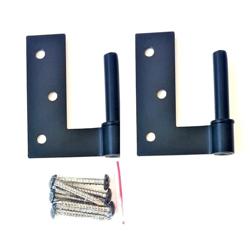 Stainless Steel Jamb Pintles 1 Inch Pair with Fasteners for Hinges