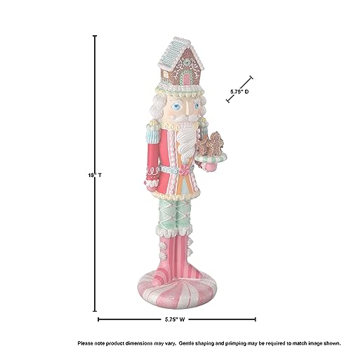 Regency 18" Resin Candy Nutcracker with Cake Holiday Decor