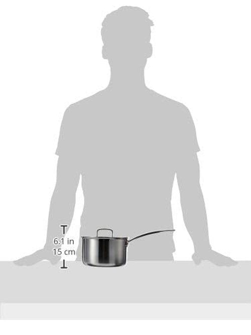 Cuisinart MCP193-18N Multiclad Pro Triple Ply Stainless 3-Quart Skillet, Saucepan w/Cover