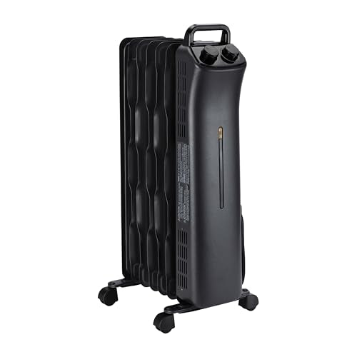 Portable Oil Space Heater 7-Fin 1500W Electric Radiator with Thermostat