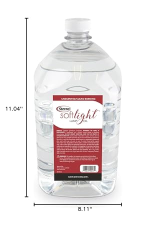 Premium Liquid Paraffin Lamp Oil - 1 Gallon, Unscented, Clean Burn