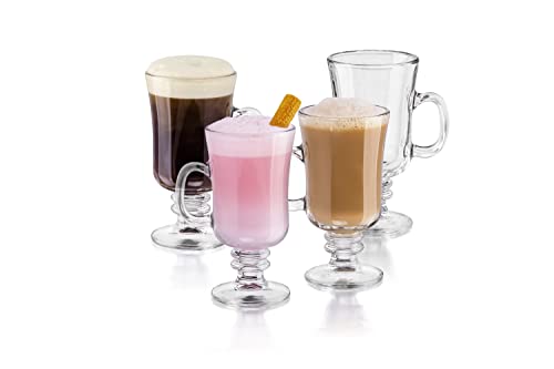 Libbey 8oz Irish Coffee Mug Set of 12 Clear Glass Drinkware