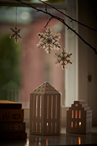 Kähler Urbania Town House Tealight Holder, White 4.9in, 12.5cm (Variation: White)