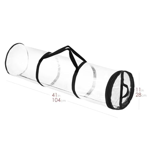Clear Wrapping Paper Storage Container Holds 14 Rolls up to 40 Inches