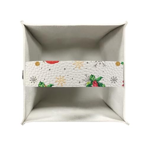 Cardinal Poinsettia PU Leather Tissue Box Cover - Doginthehole, Decor Box Holder