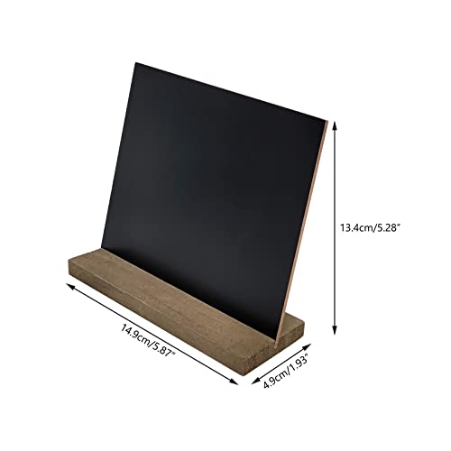 Mini Tabletop Chalkboard Signs with Vintage Wood Stands, Set of 3