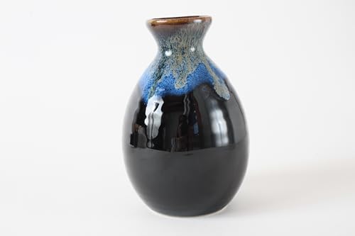 Japanese Mino Ware Sake Set - 1 Bottle & 2 Cups, Traditional Ceramic Drinkware