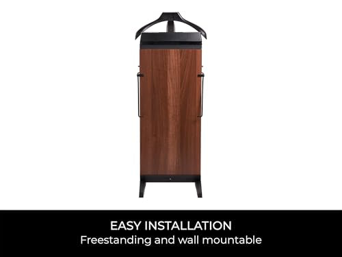Corby 4400 Walnut Pants Press with Stretcher Bar, Wall Mountable