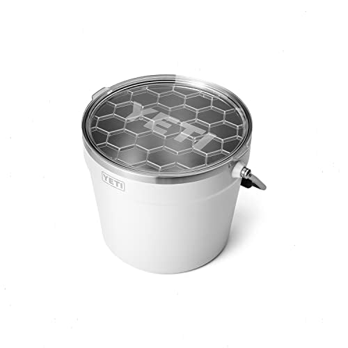 Insulated Stainless Steel Beverage Ice Bucket with Rotating Handle