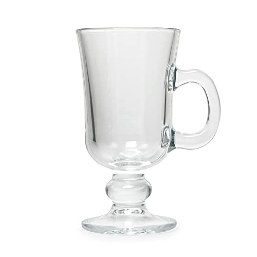 Pasabahçe Set of 2 Irish Coffee Glass Cups - Elegant Drinkware for Coffee & Espresso