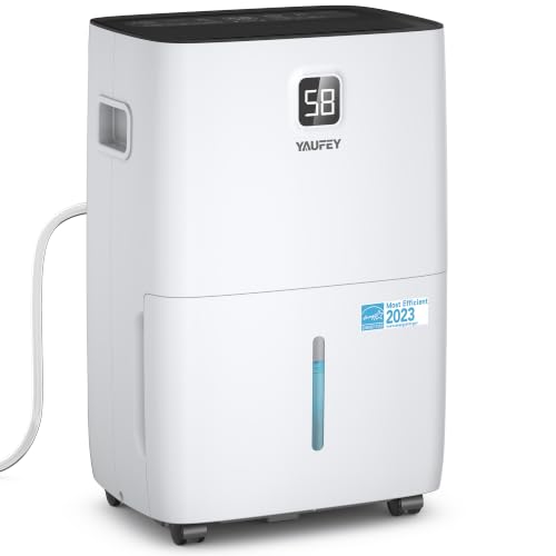 120 Pint Basement Dehumidifier for Large Spaces with Drain Hose