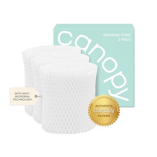 Bedside Humidifier Replacement Filters 3-Pack Wood Pulp Paper