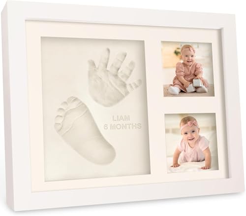 Baby Hand and Footprint Kit - Newborn Air-Dry Clay Keepsake Picture Frame
