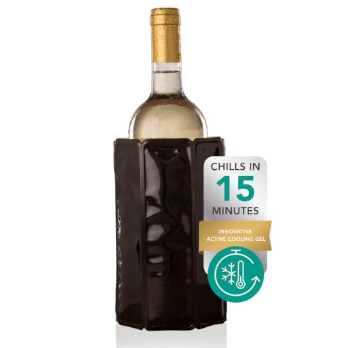 Reusable Wine Cooler Sleeve - Rapid Gel Bottle Chiller for 750ml-1L Bottles