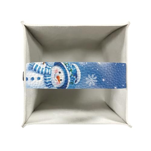 Christmas Snowman PU Leather Tissue Box Cover with Bottom Belt – Eheartsgir