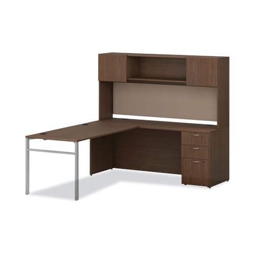 72-Inch Brown Hutch for Modular Desks - HON HONLDH72LE1