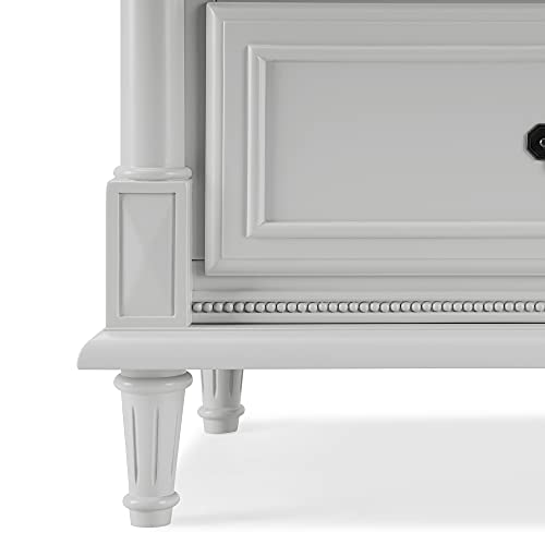 6-Drawer Nursery Dresser with Removable Changing Top, Moonstruck Grey